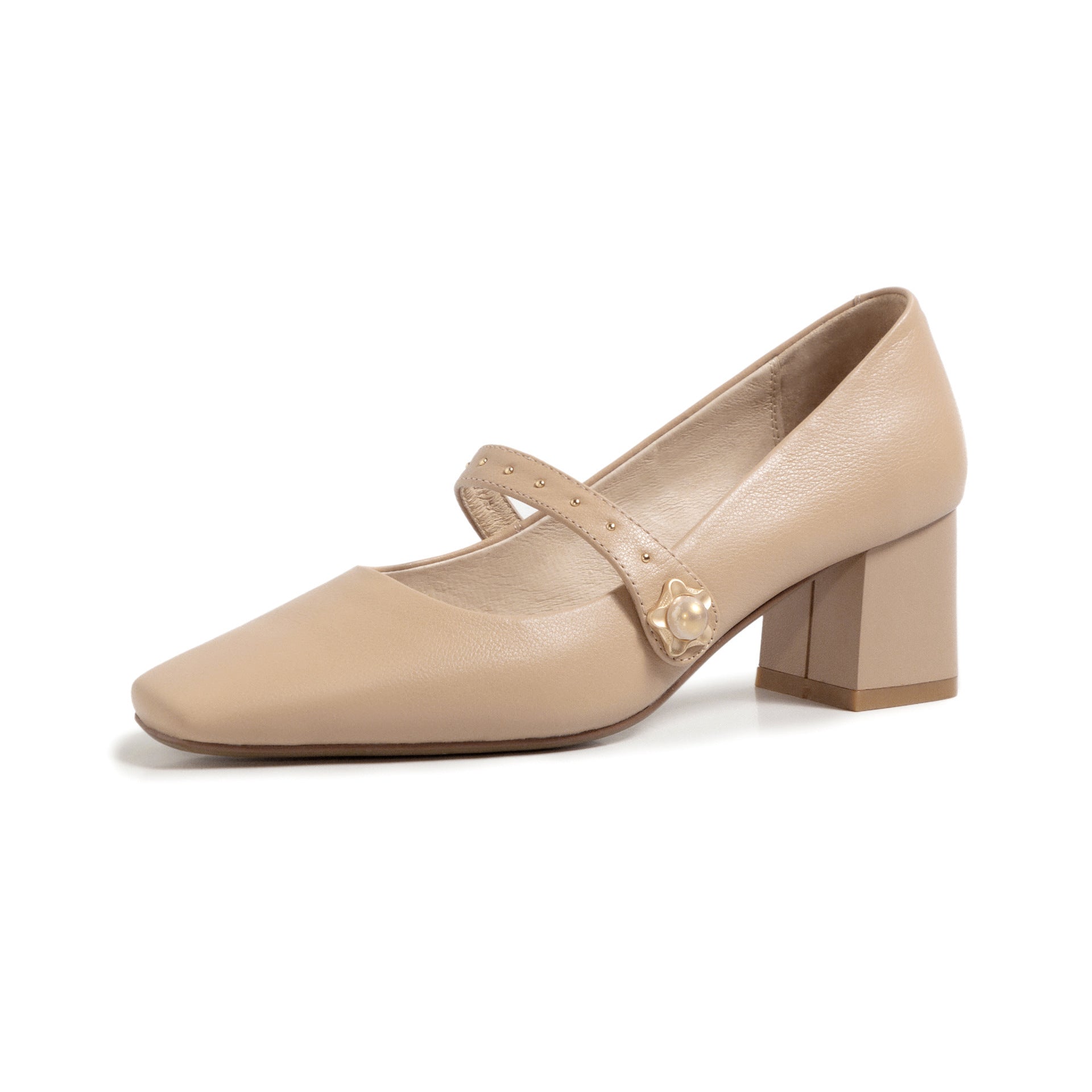 Vintage Mary Jane Leather High Heels