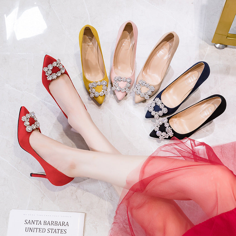 Étoile Rhinestone Stiletto Heels – French-Inspired Elegance