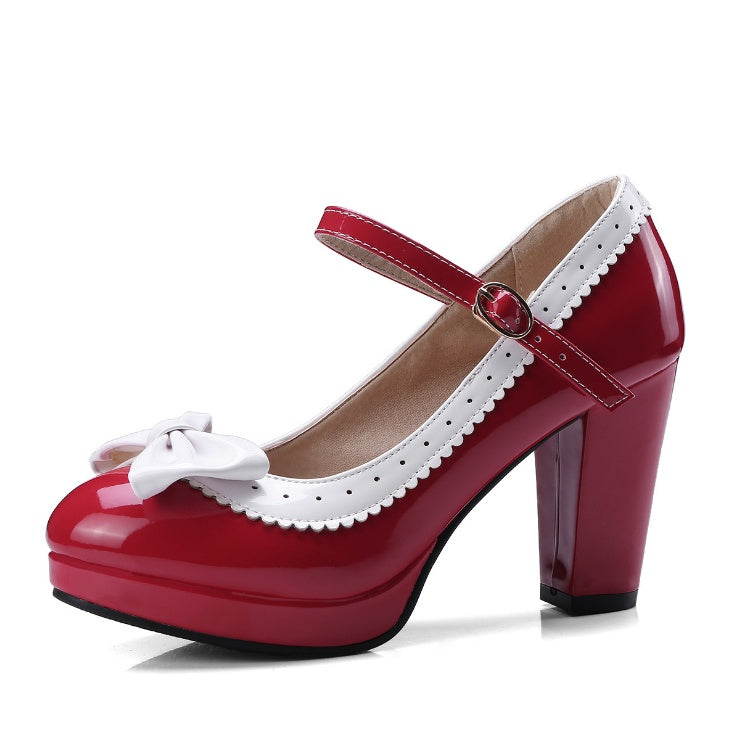 Luna Lolita Bow Heels – Sweet Style with a Playful Twist