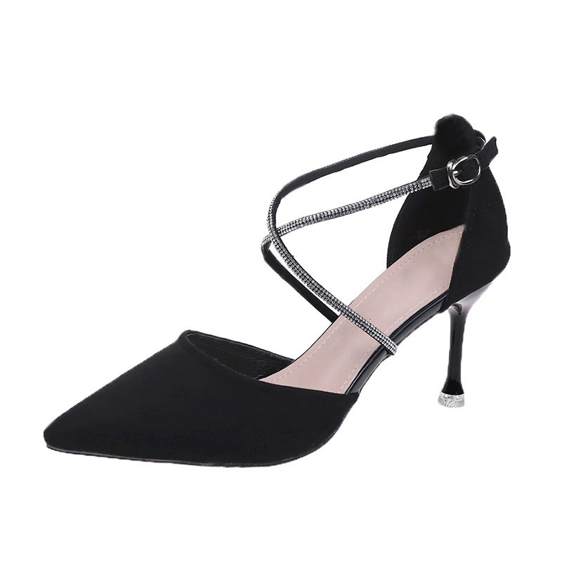 Isla Rhinestone Buckle Heels – Simplicity Meets Sparkle