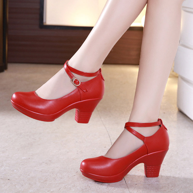 Isla Dance-Inspired Chunky Heels – Graceful Style, Everyday Comfort