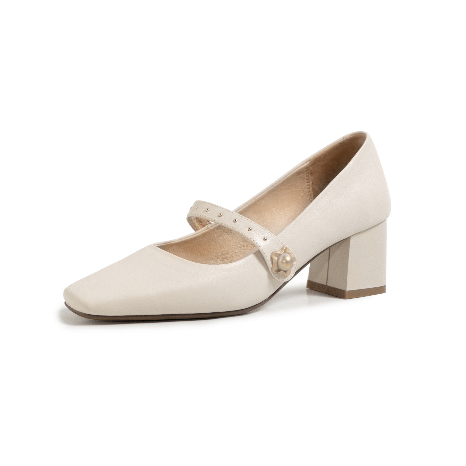 Vintage Mary Jane Leather High Heels