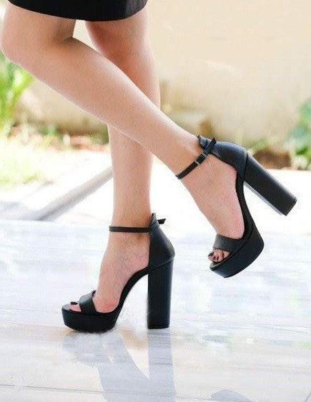 Sunset Stride Chunky Heel Sandals – Summer Comfort, Elevated