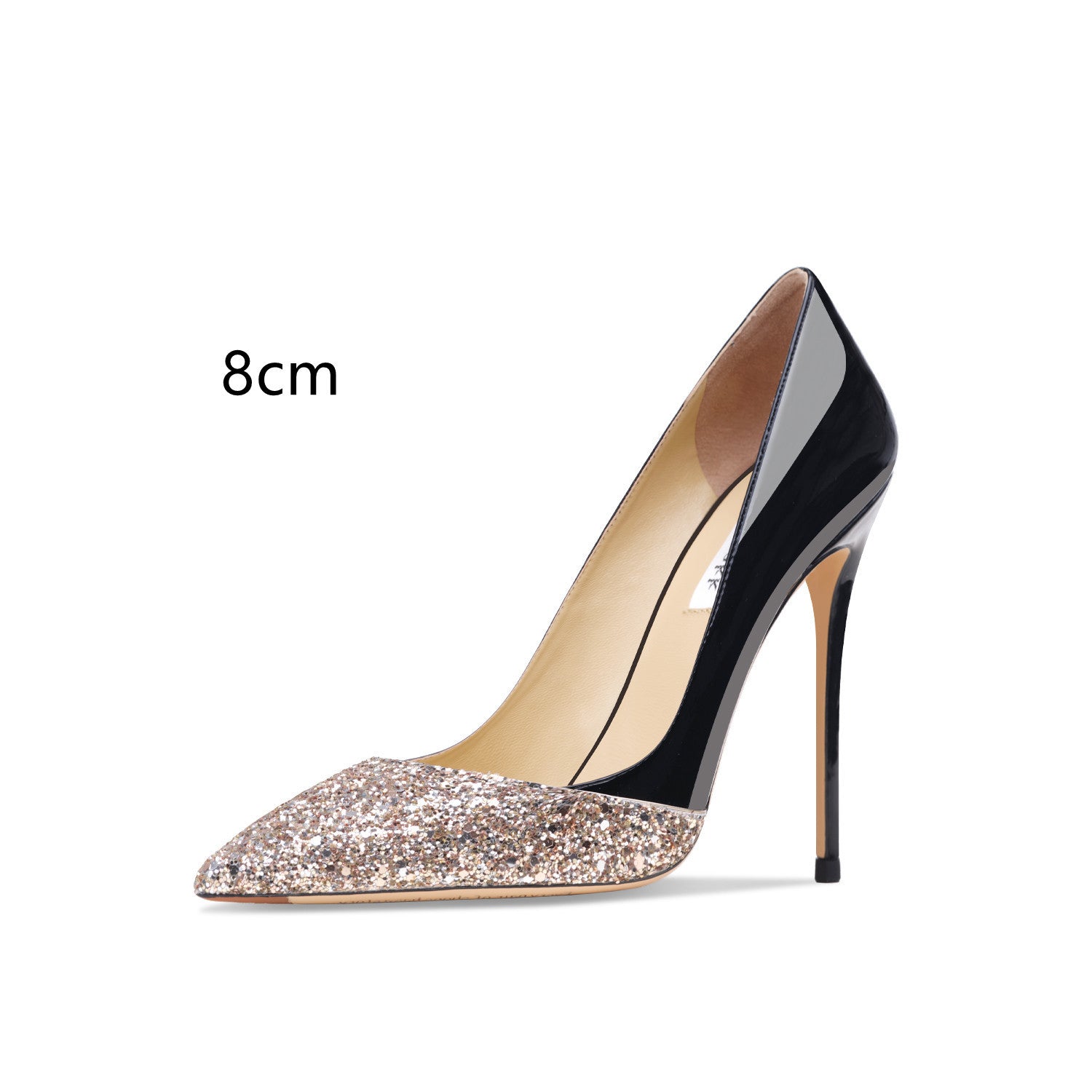 Aurora Patent Stitch Heels – Luxe Leather Meets Elegant Shine