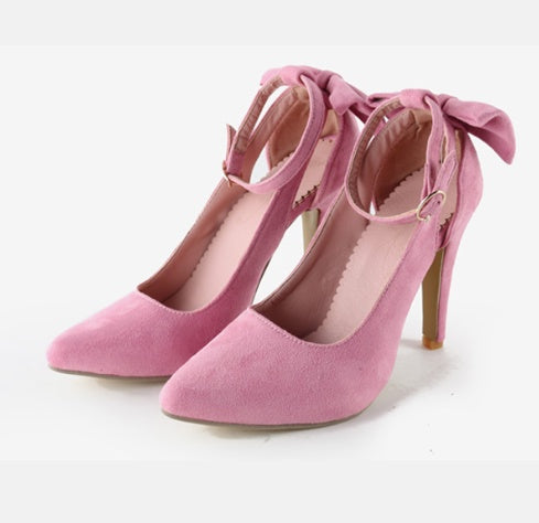 Celestia™ Pointed Bow High Heel Sandals – Sleek Elegance, Elevated Charm