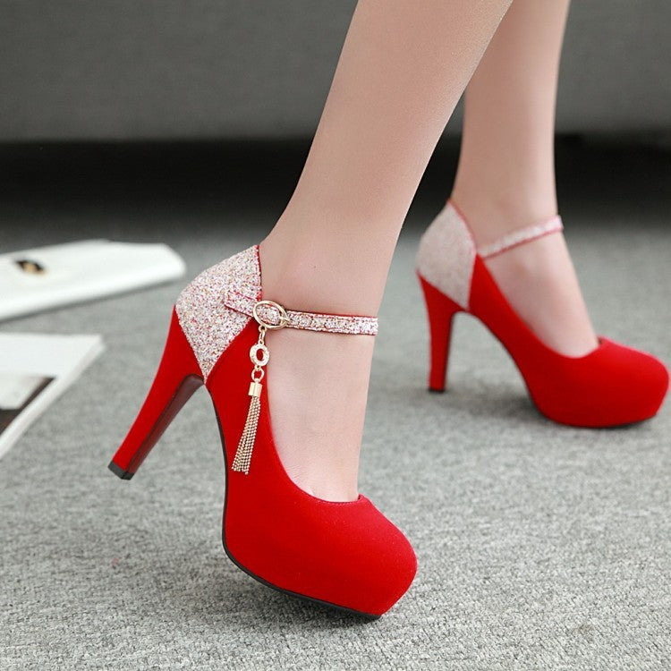 Vera Velvet Sequin Heels – Bold Glamour in Every Step