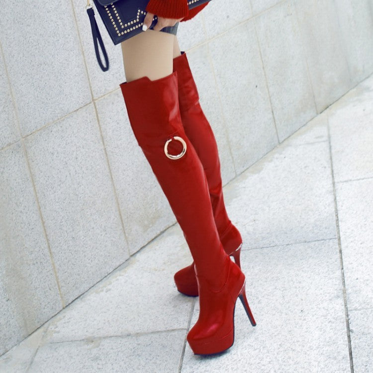 European Glam Over-the-Knee Boots