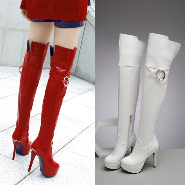 European Glam Over-the-Knee Boots