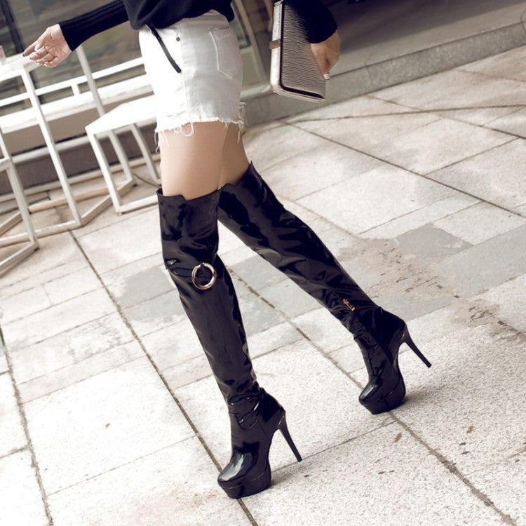 European Glam Over-the-Knee Boots