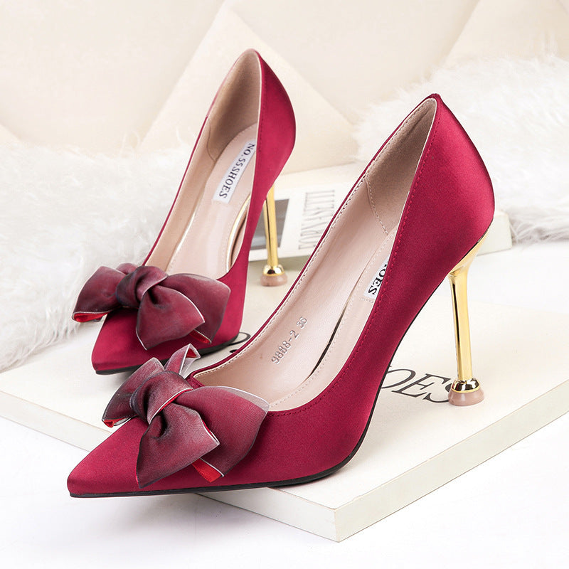 Viva Bow Stiletto Heels – Bold, Beautiful, Elevated