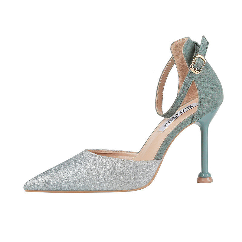 Luna Sequin Strap Heels – For Nights That Turn Heads
