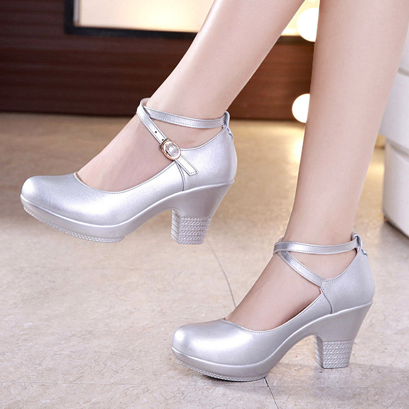 Isla Dance-Inspired Chunky Heels – Graceful Style, Everyday Comfort