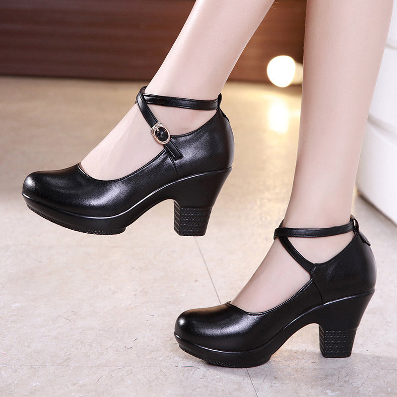 Isla Dance-Inspired Chunky Heels – Graceful Style, Everyday Comfort