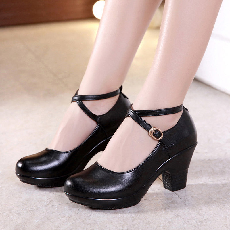 Isla Dance-Inspired Chunky Heels – Graceful Style, Everyday Comfort