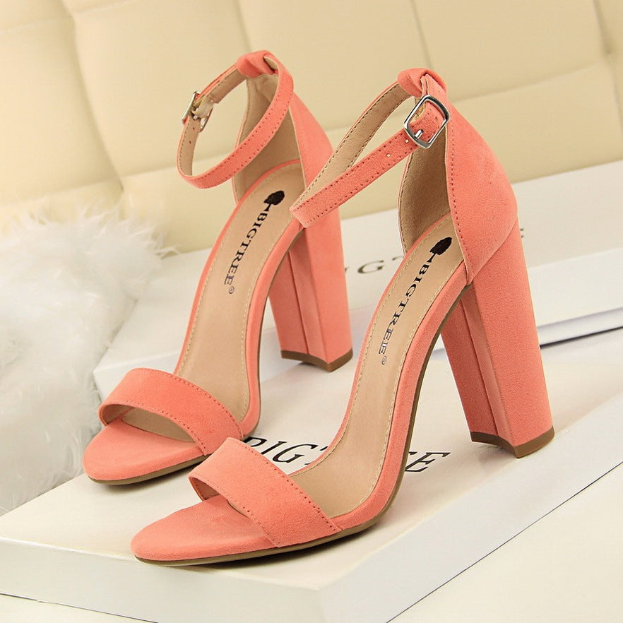 Avenue Round-Toe PU Heels – Effortless Elegance, Everyday Chic