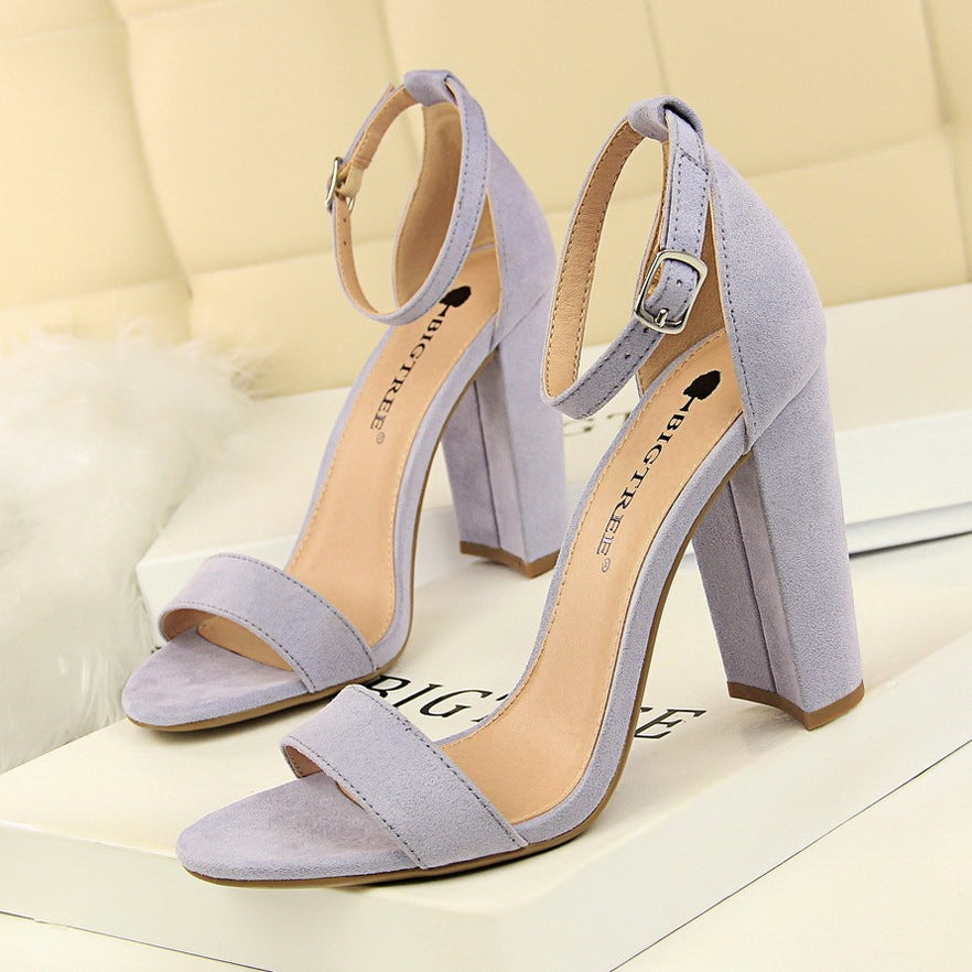 Avenue Round-Toe PU Heels – Effortless Elegance, Everyday Chic