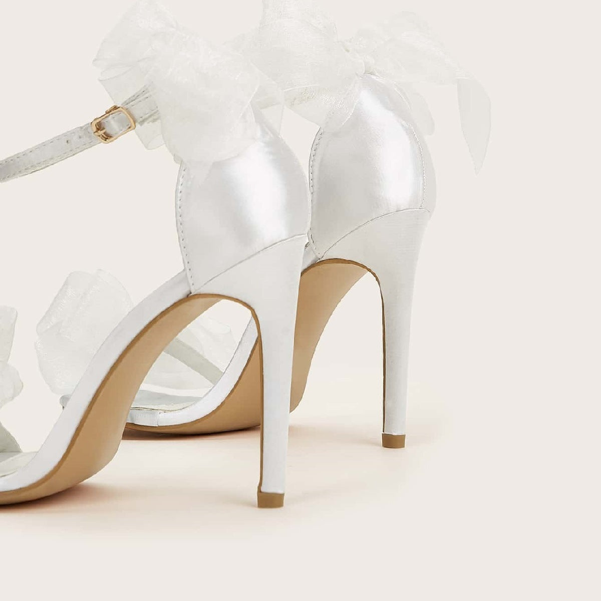 Elora Lace Peep-Toe Heels – Soft Glam with a Romantic Twist