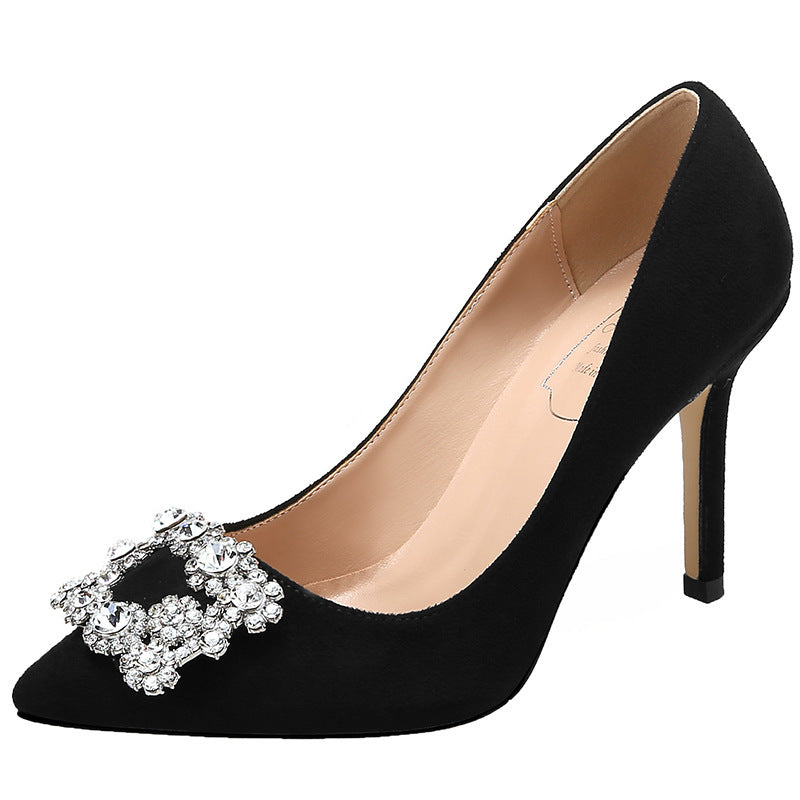 Étoile Rhinestone Stiletto Heels – French-Inspired Elegance