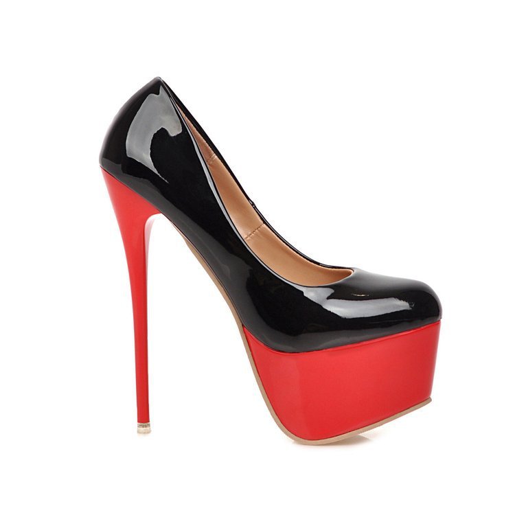 Elevate Stiletto Platform Heels – Classic Red & Black