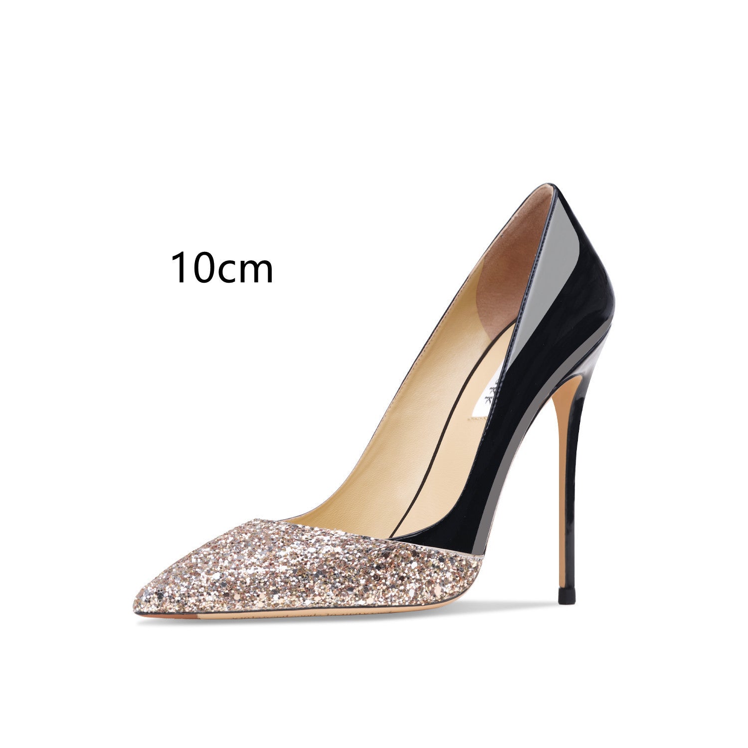 Aurora Patent Stitch Heels – Luxe Leather Meets Elegant Shine